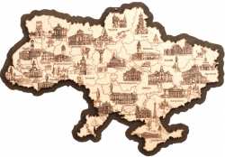 Контурная карта Украины [1696]
